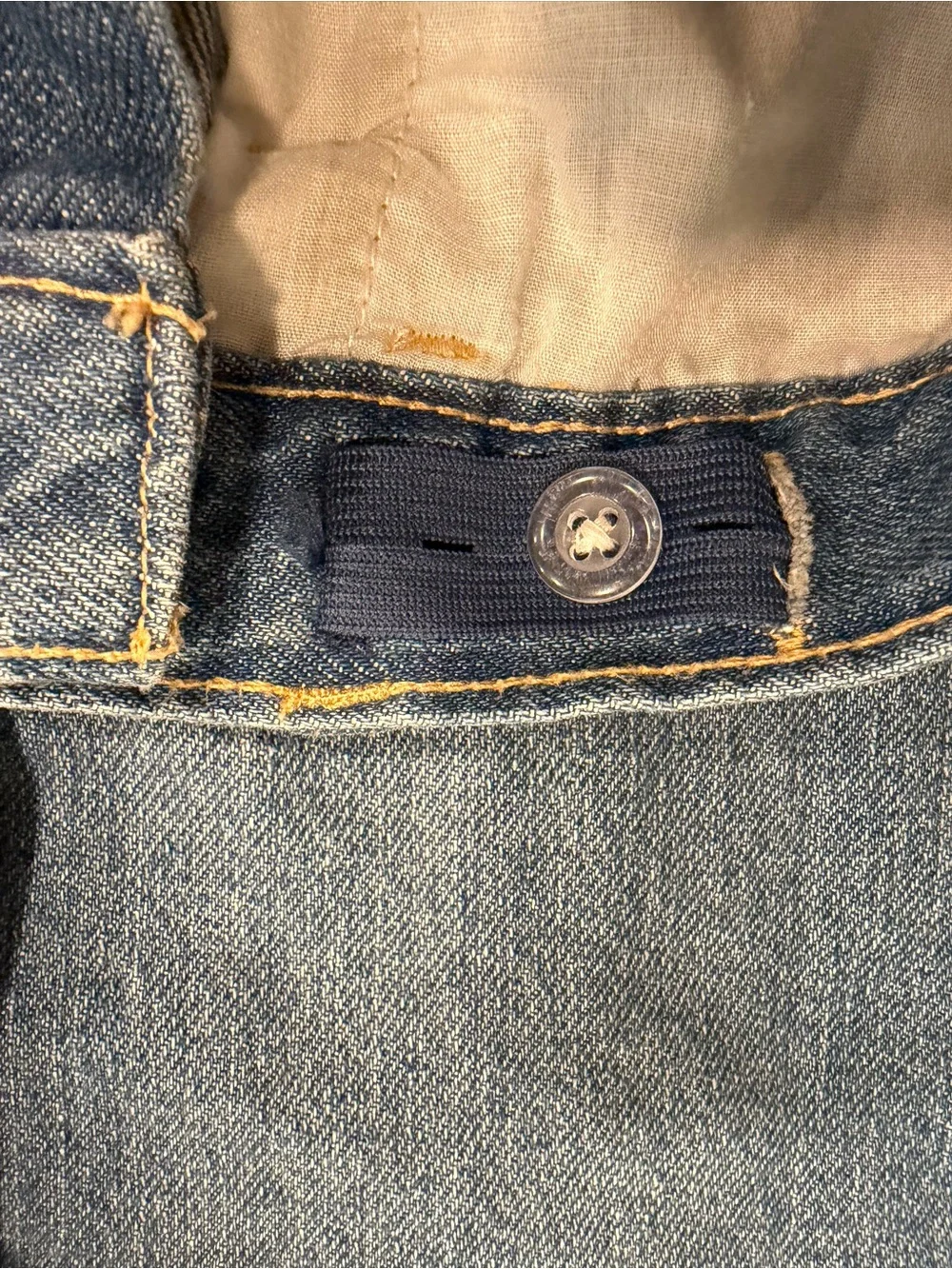 Girls 10 Old Navy Blue Wide-Leg Jeans with Strawberry Embroidery